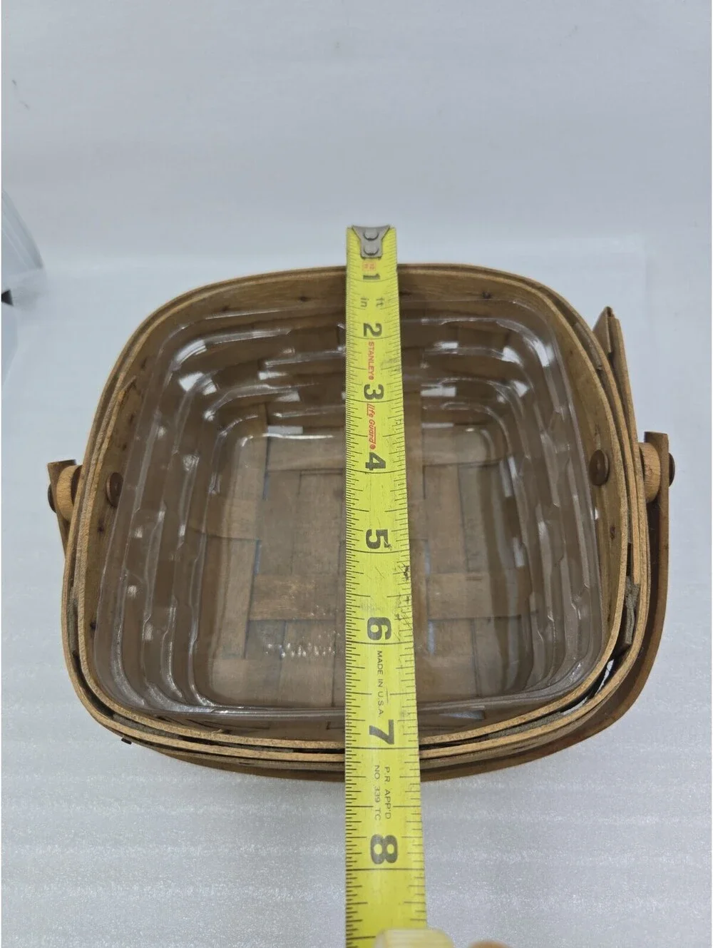 Longaberger 1983 Small Square Berry Basket 7